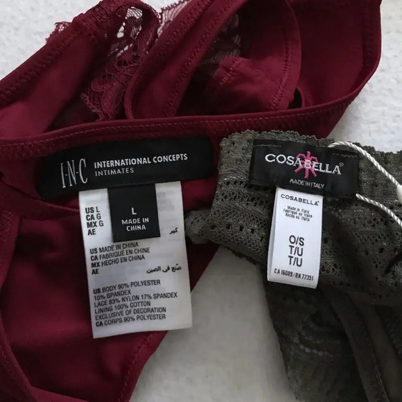 Cosabella and Inc International Concepts NWT Thongs Bundle Women L - Picture 10 of 11